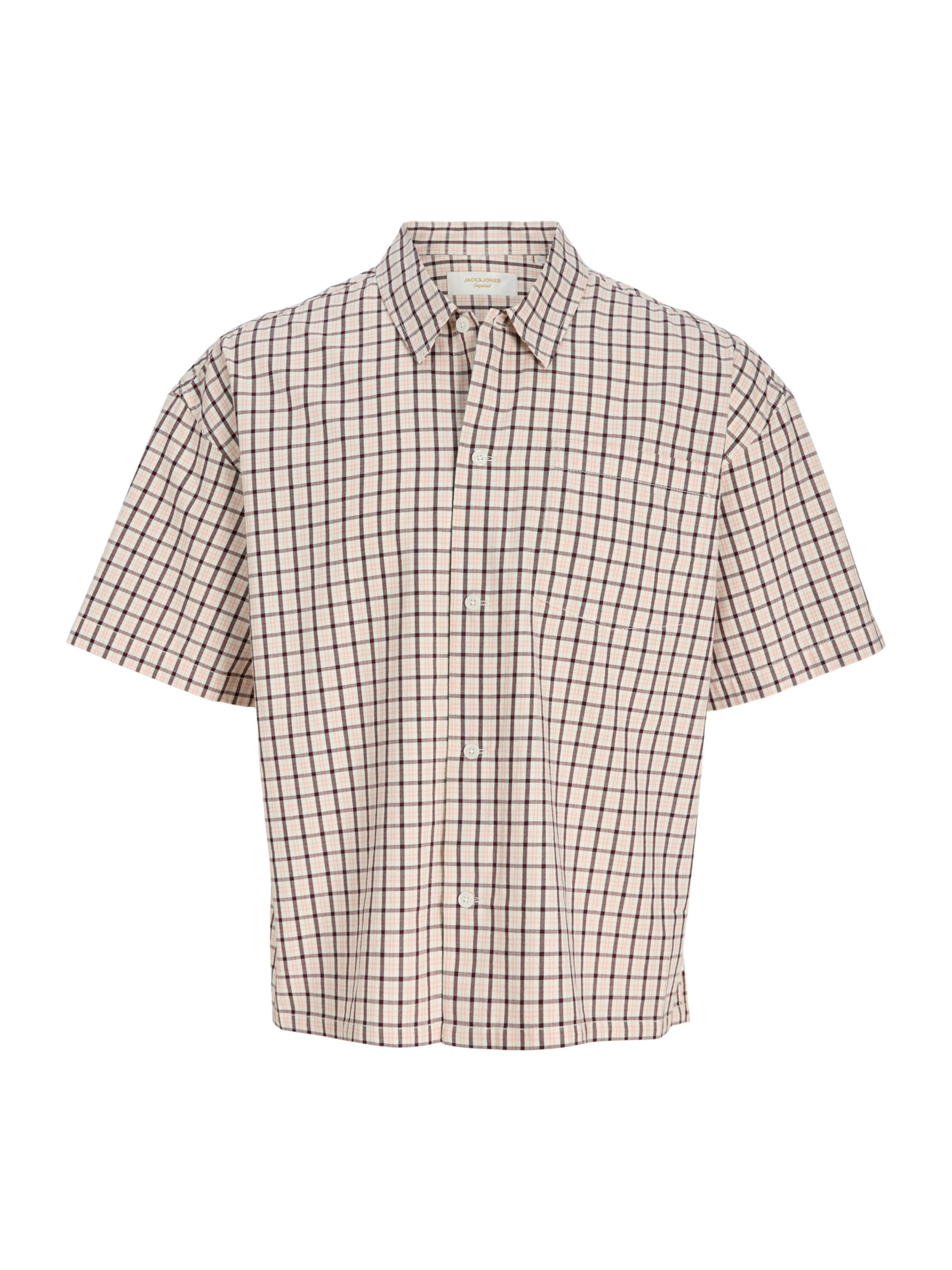 Chemise 'JORSAVONA AUSTIN' Jack & Jones Plus en blanc : devant