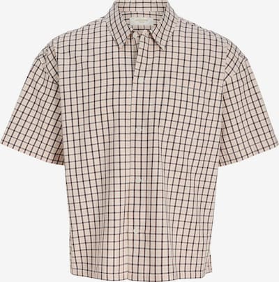 Jack & Jones Plus Paita 'JORSavona Austin' koossa XXXL värissä tummanruskea / pastellioranssi / karmiininpunaine / offwhite, Tuotenäkymä