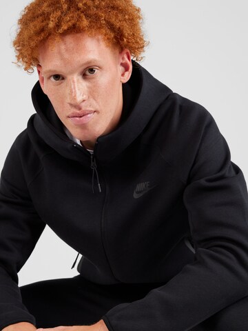 Nike Sportswear Bluza rozpinana 'TCH FLC' w kolorze czarny