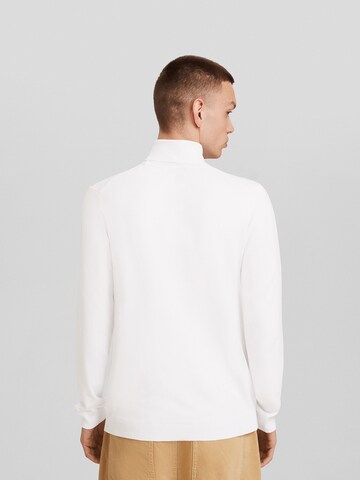 Pull-over Bershka en blanc