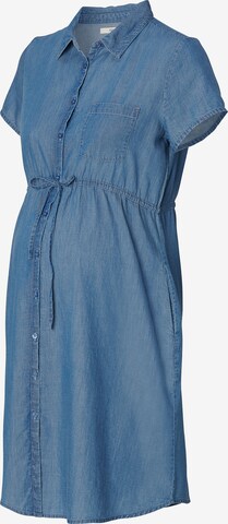 Esprit Maternity Shirt Dress in Blue: front