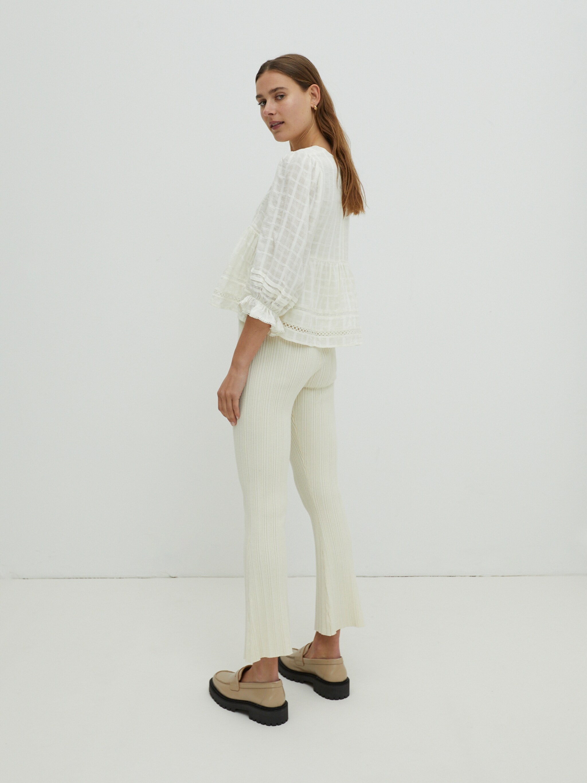 EDITED Producten Blouse 'Alyssa' Offwhite