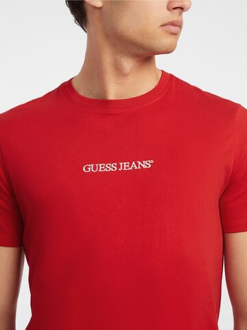 raudona GUESS JEANS Marškinėliai