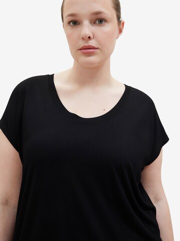 Tom Tailor Women + Majica | črna barva