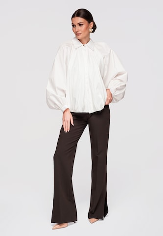 Ombre Blouse in White