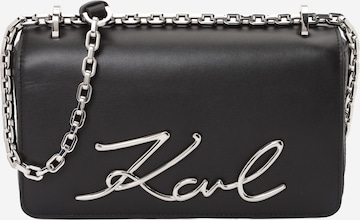 Karl Lagerfeld Чанта с презрамки в черно: отпред