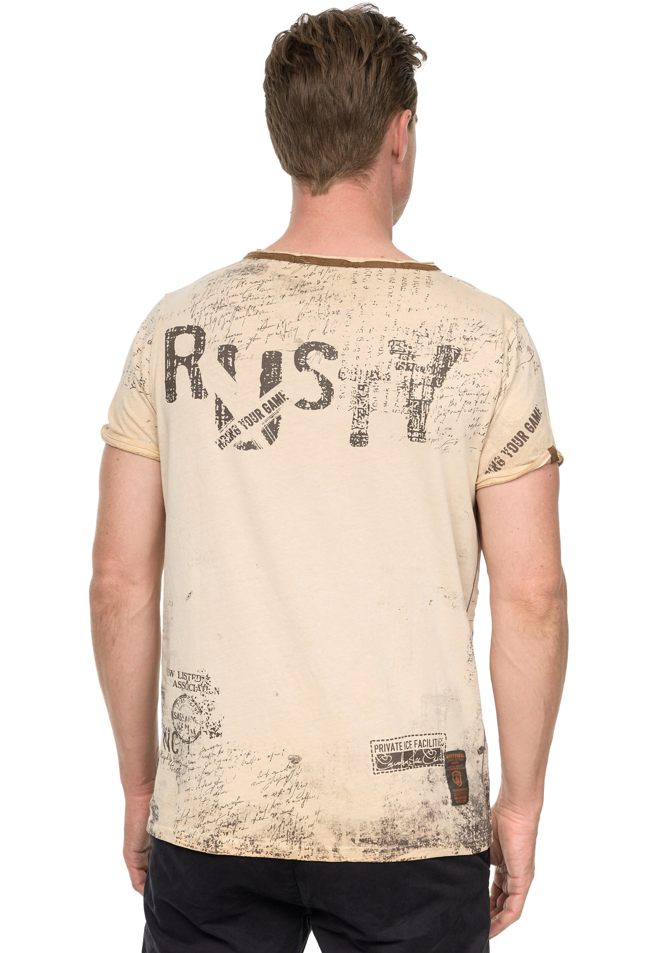 Rusty Neal T-Shirt in Beige