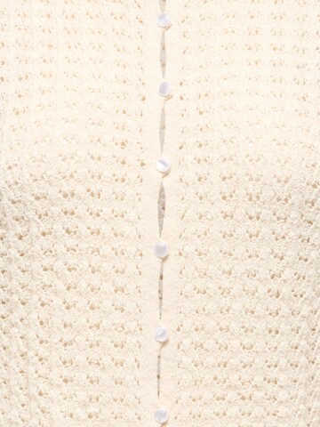 JDY Gebreid vest 'JDYChristine' in Beige