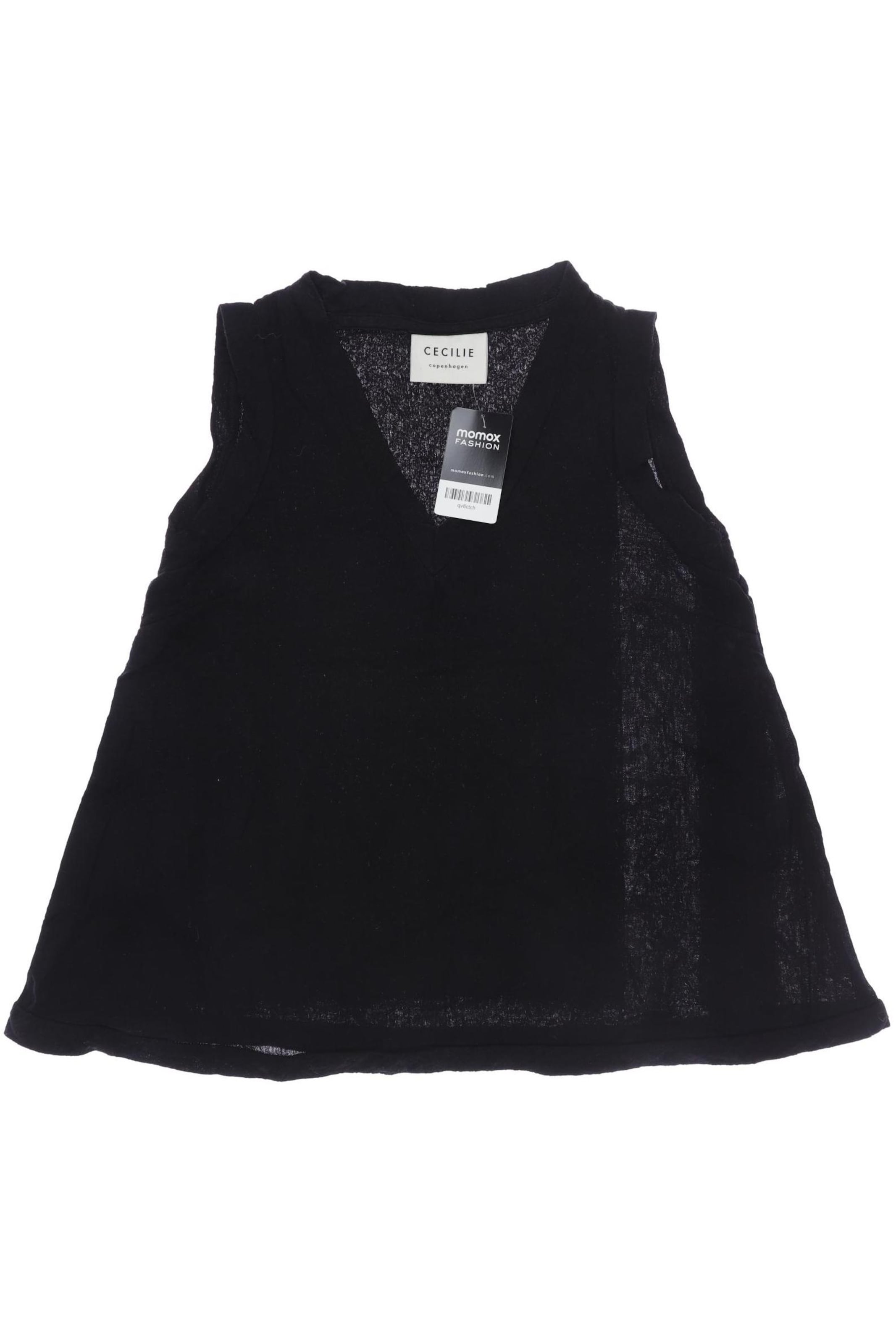 Cecilie Copenhagen Top XS in Schwarz: Vorderseite