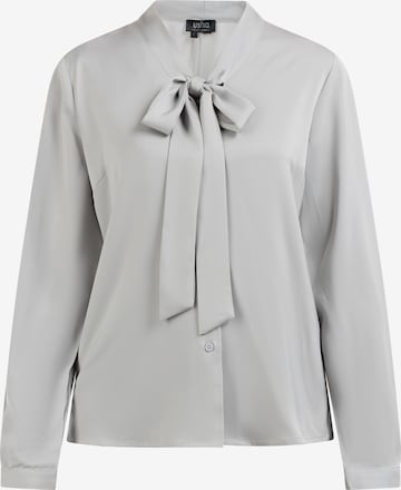 Camicia da donna di usha BLACK LABEL in grigio: frontale