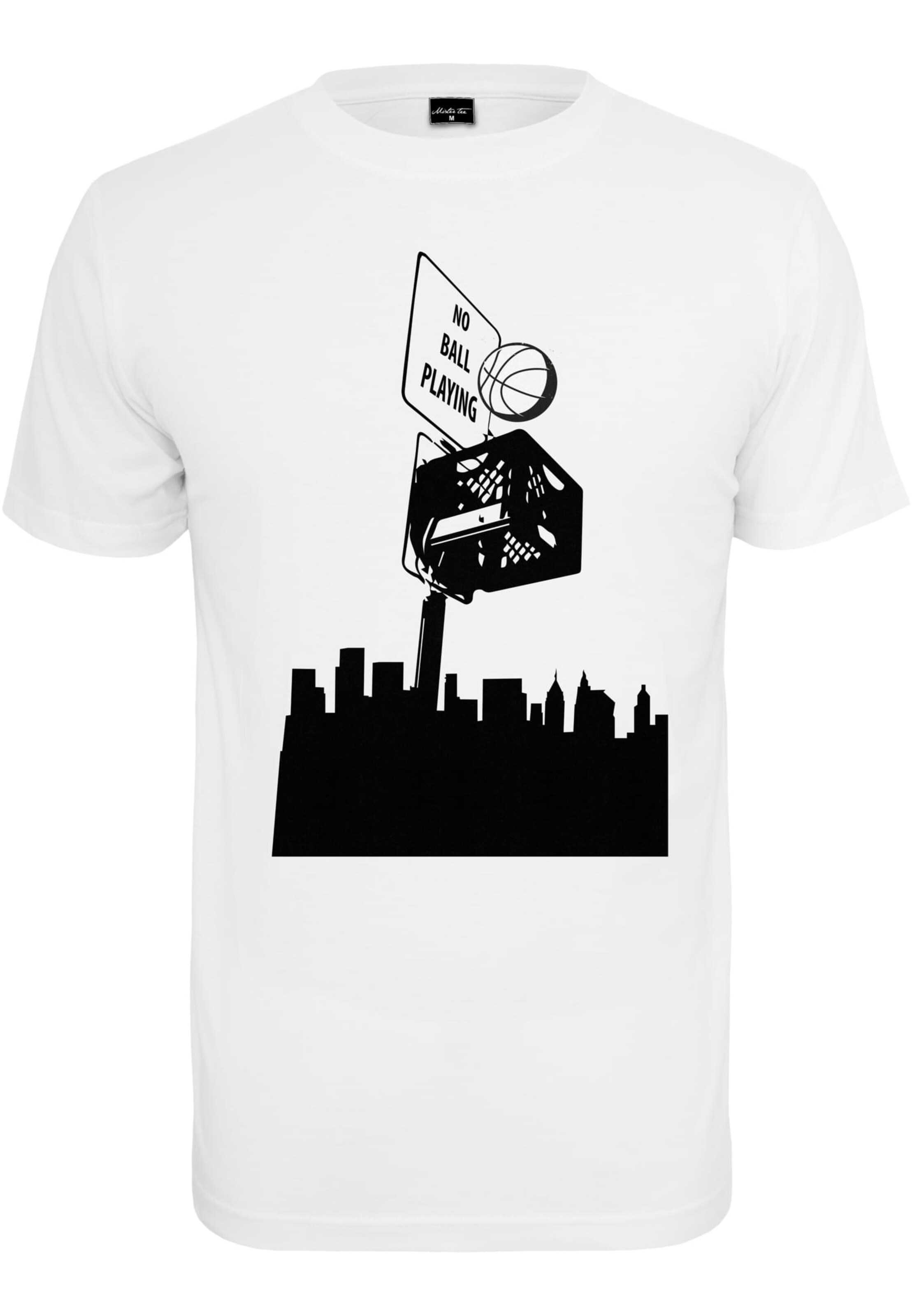 MT Men Shirt 'No Ball' in White: front