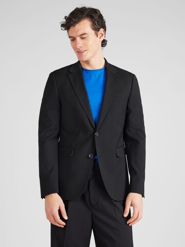 BURTON MENSWEAR LONDON Slim fit Colbert 'Essential' in Zwart: voorkant