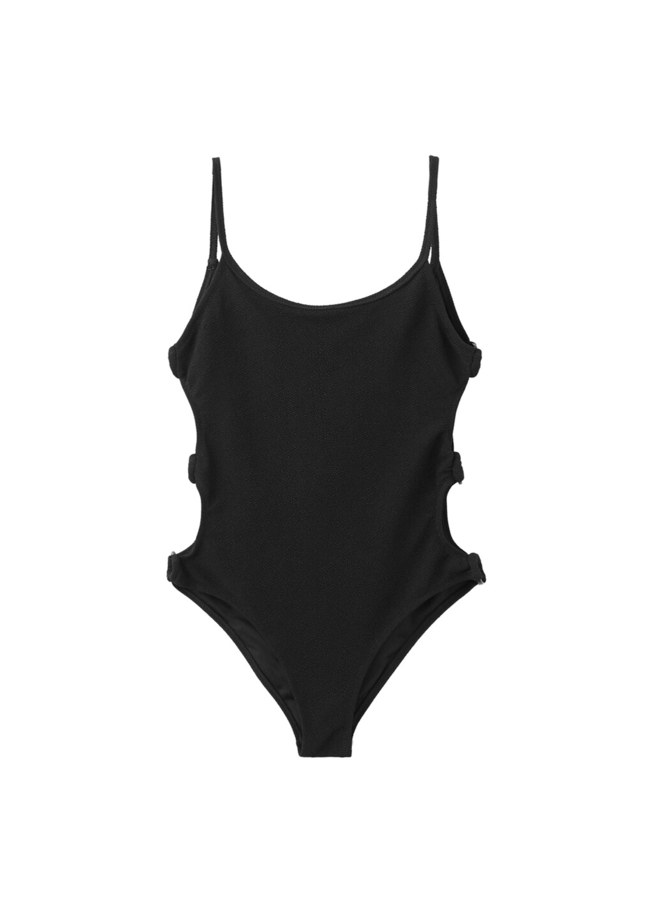 MANGO TEEN Swimsuit 'Katy' in Black: front