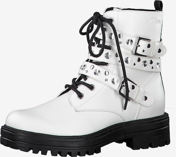 Bottines à lacets s.Oliver en blanc : devant