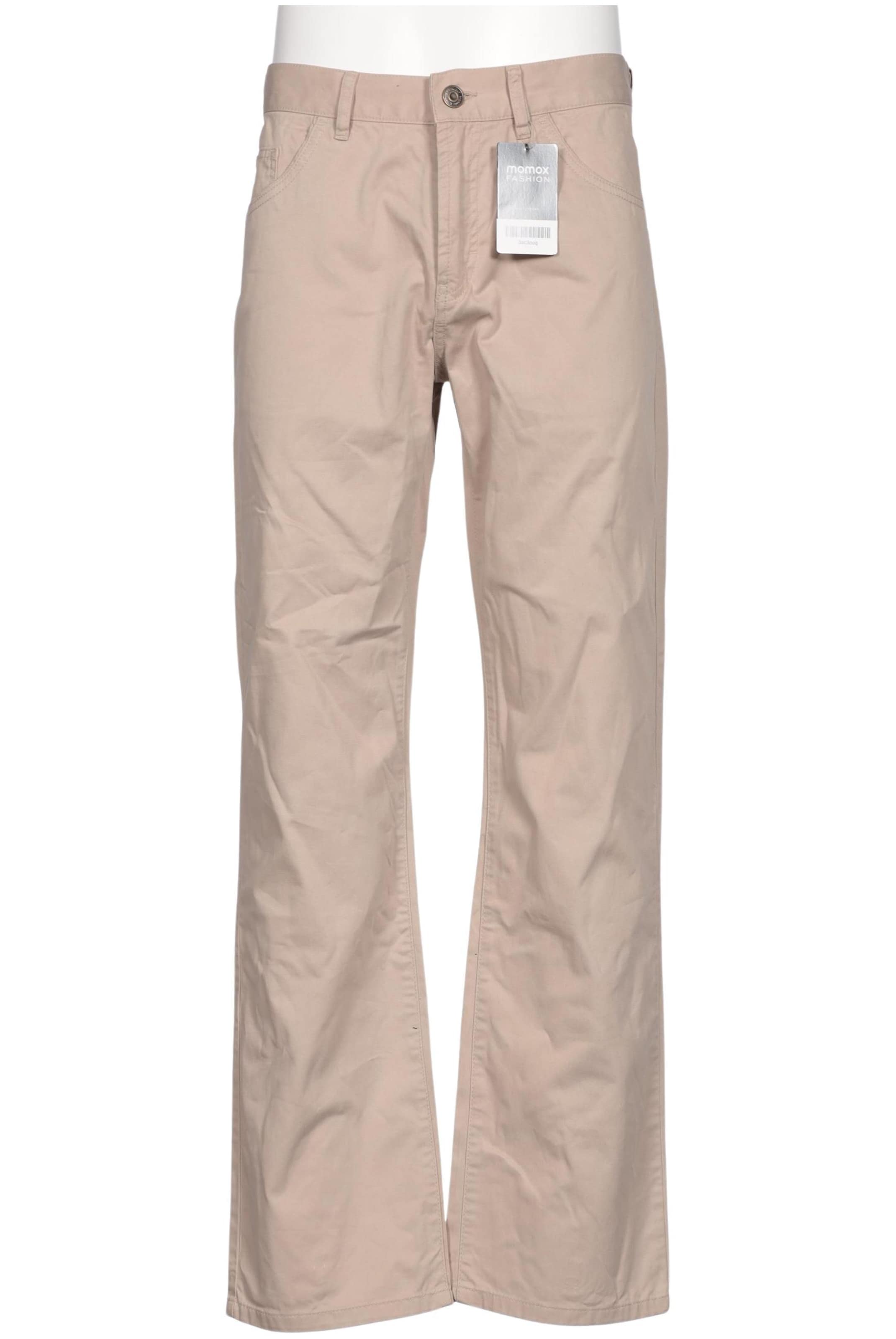 hessnatur Pants in 31-32 in Beige: front