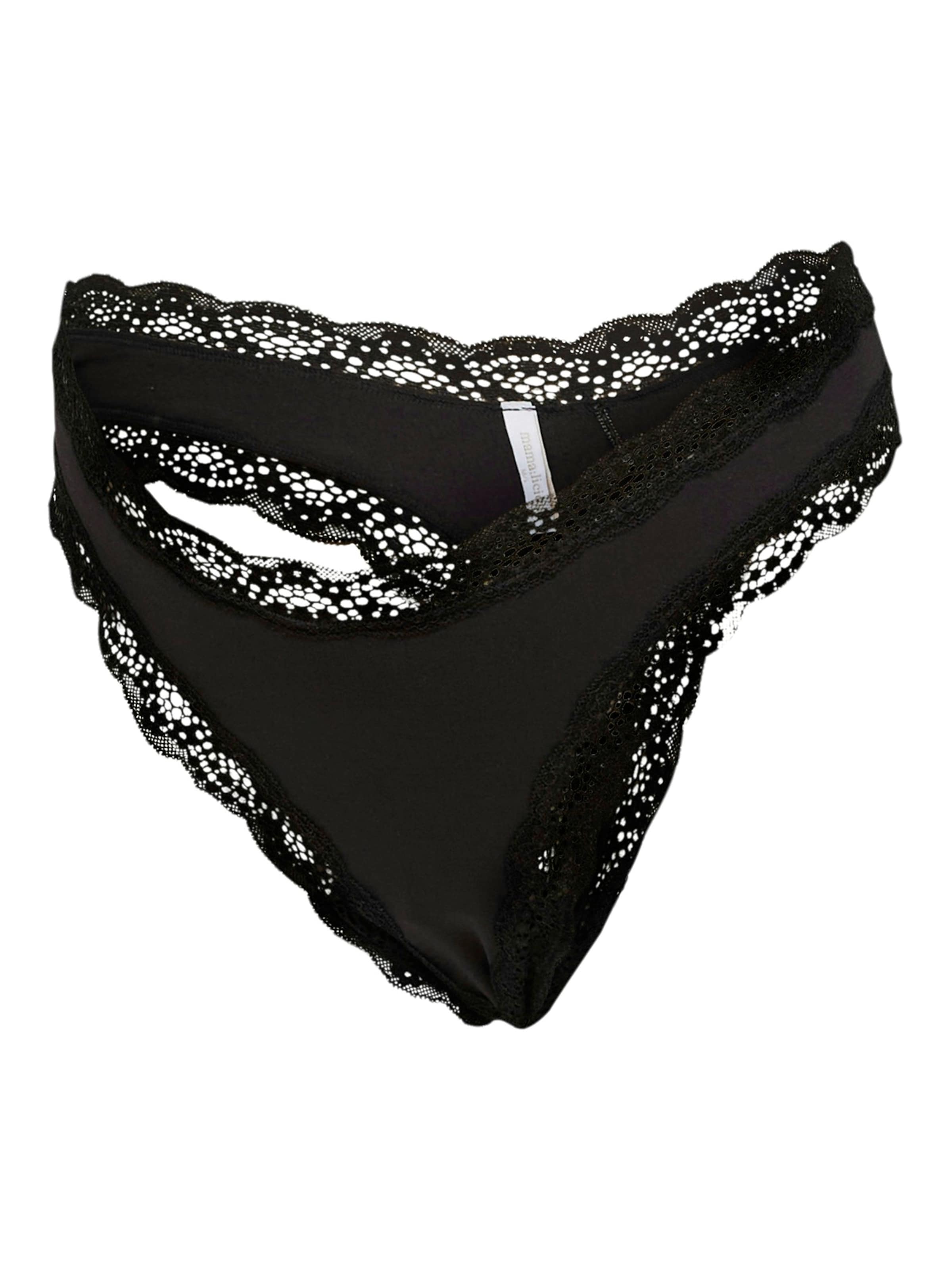 MAMALICIOUS String in Black: front