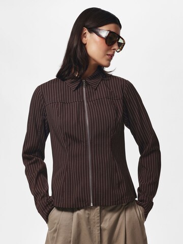 Camicia da donna di PIECES in marrone