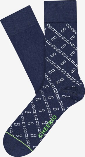 CHEERIO* Socken 'HIP SQUARES' in blau, Produktansicht