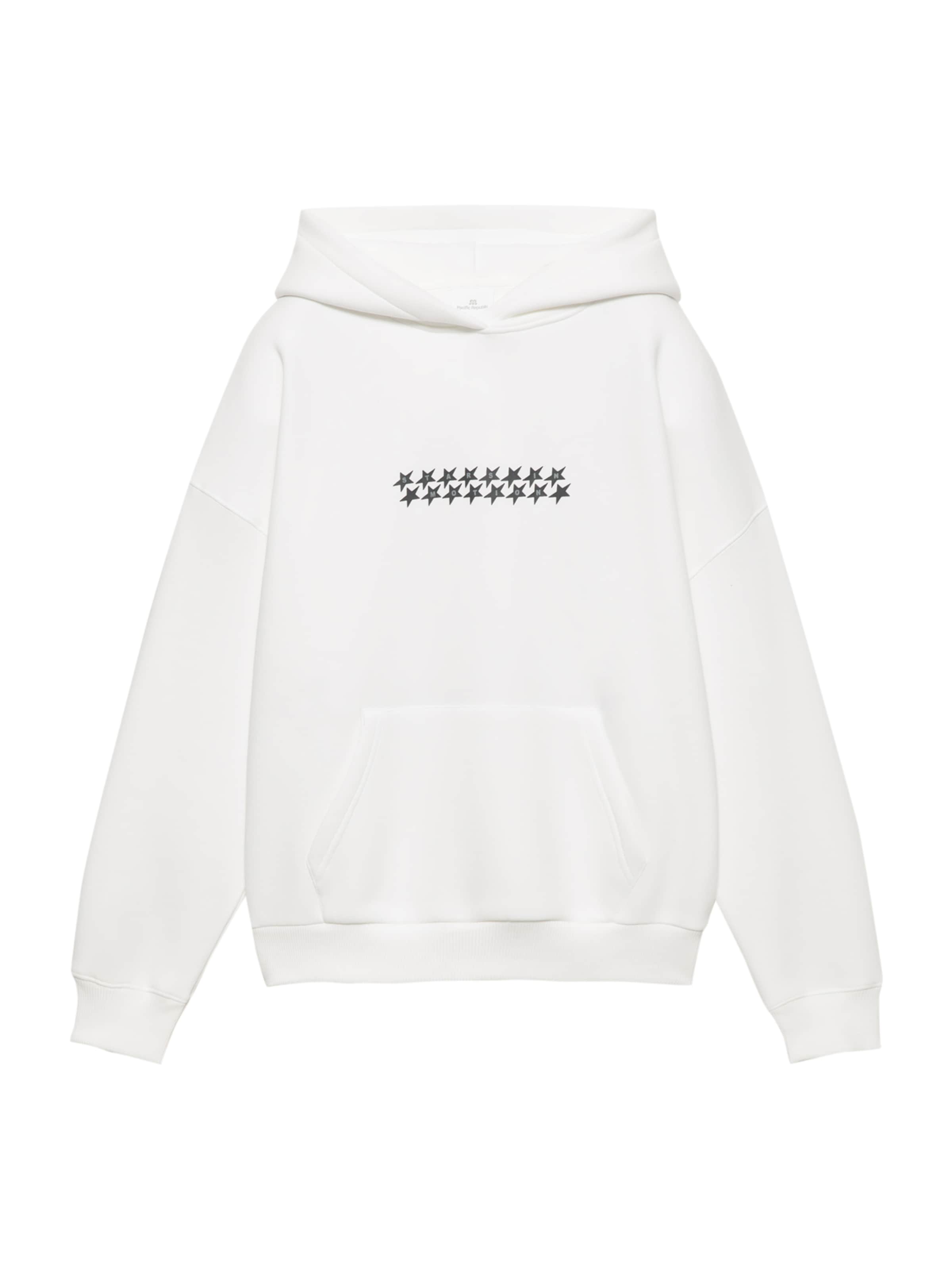 Pull&BearSweater majica 'PACIFIC' - bijela boja: prednji dio