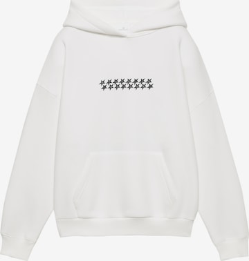 Pull&BearSweater majica 'PACIFIC' - bijela boja: prednji dio