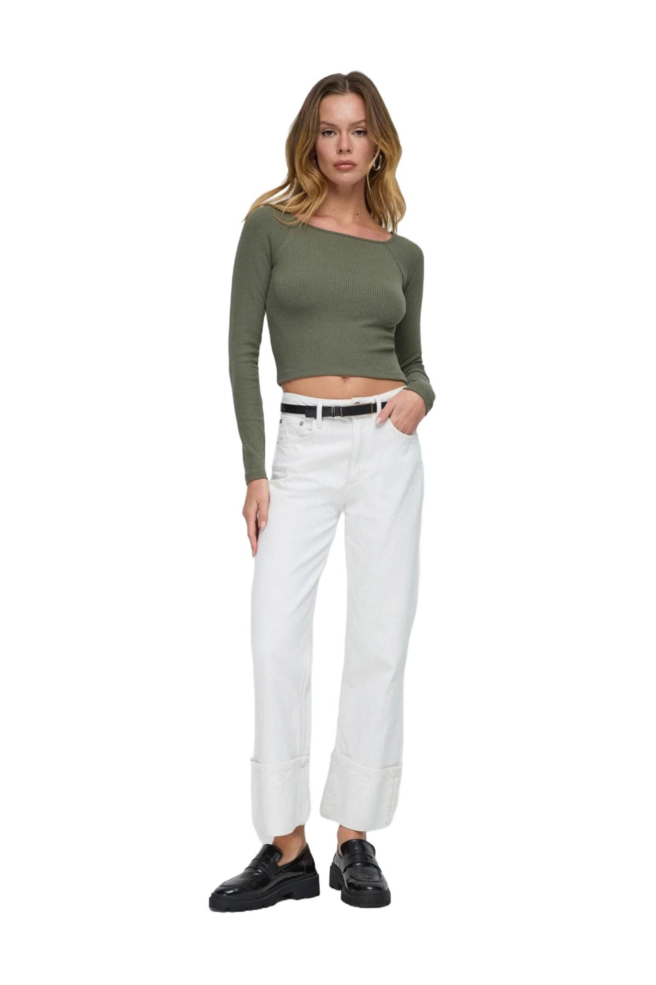 No Matter What Shirt in Groen: voorkant