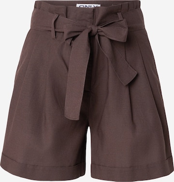 Pantalon à pince 'ONLISola' ONLY en marron : devant