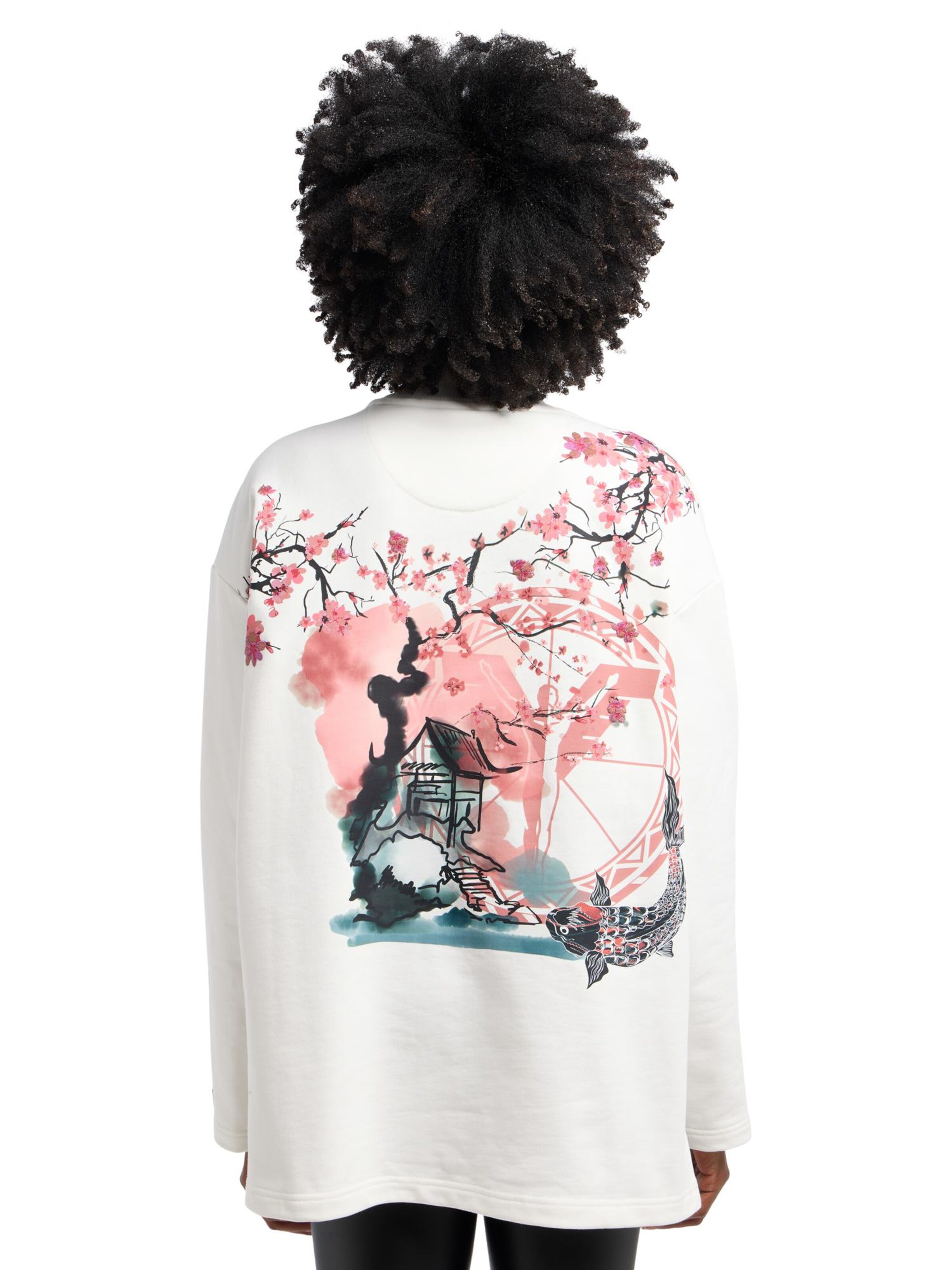 Carlo Colucci Sweatshirt 'Dragogna' in Weiß