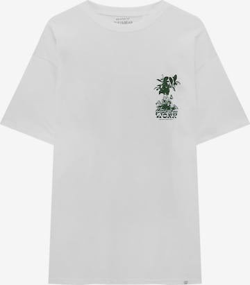 Pull&Bear Shirt in White: front