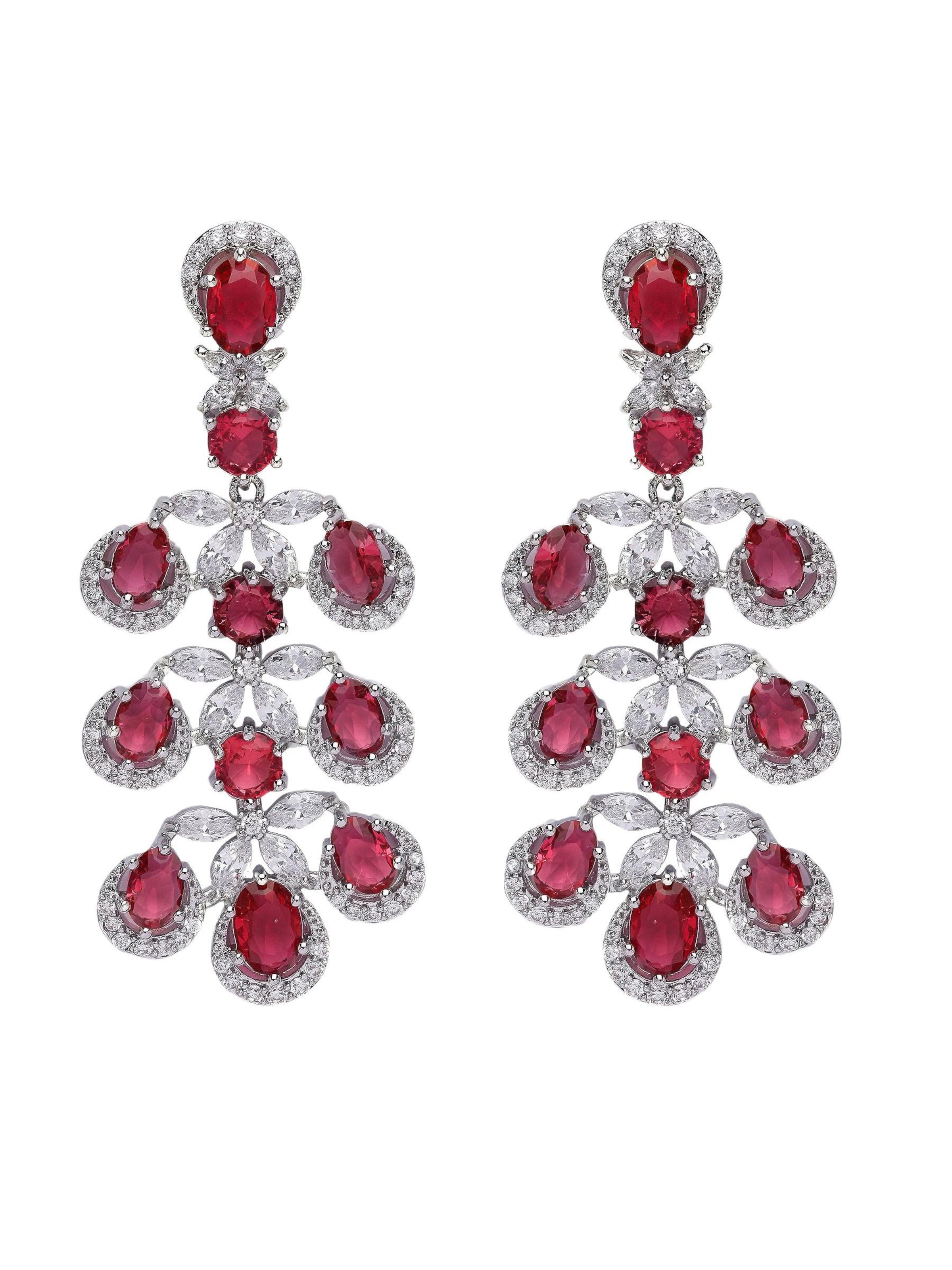 Orecchini 'Biancaya' di AVANT-GARDE PARIS in rosa: frontale