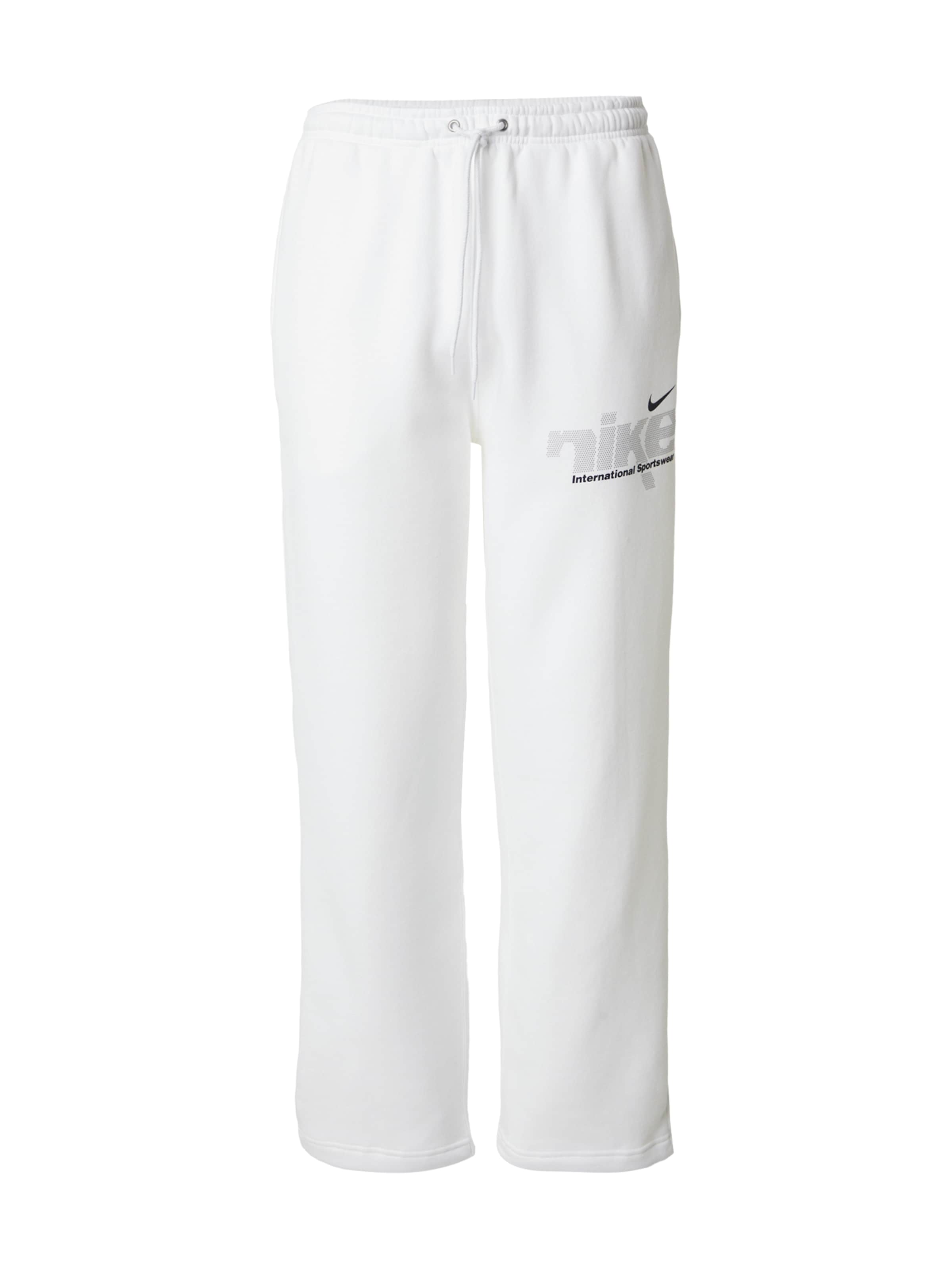 Nike Sportswear Loosefit Nadrág 'CLUB' - fehér: elől