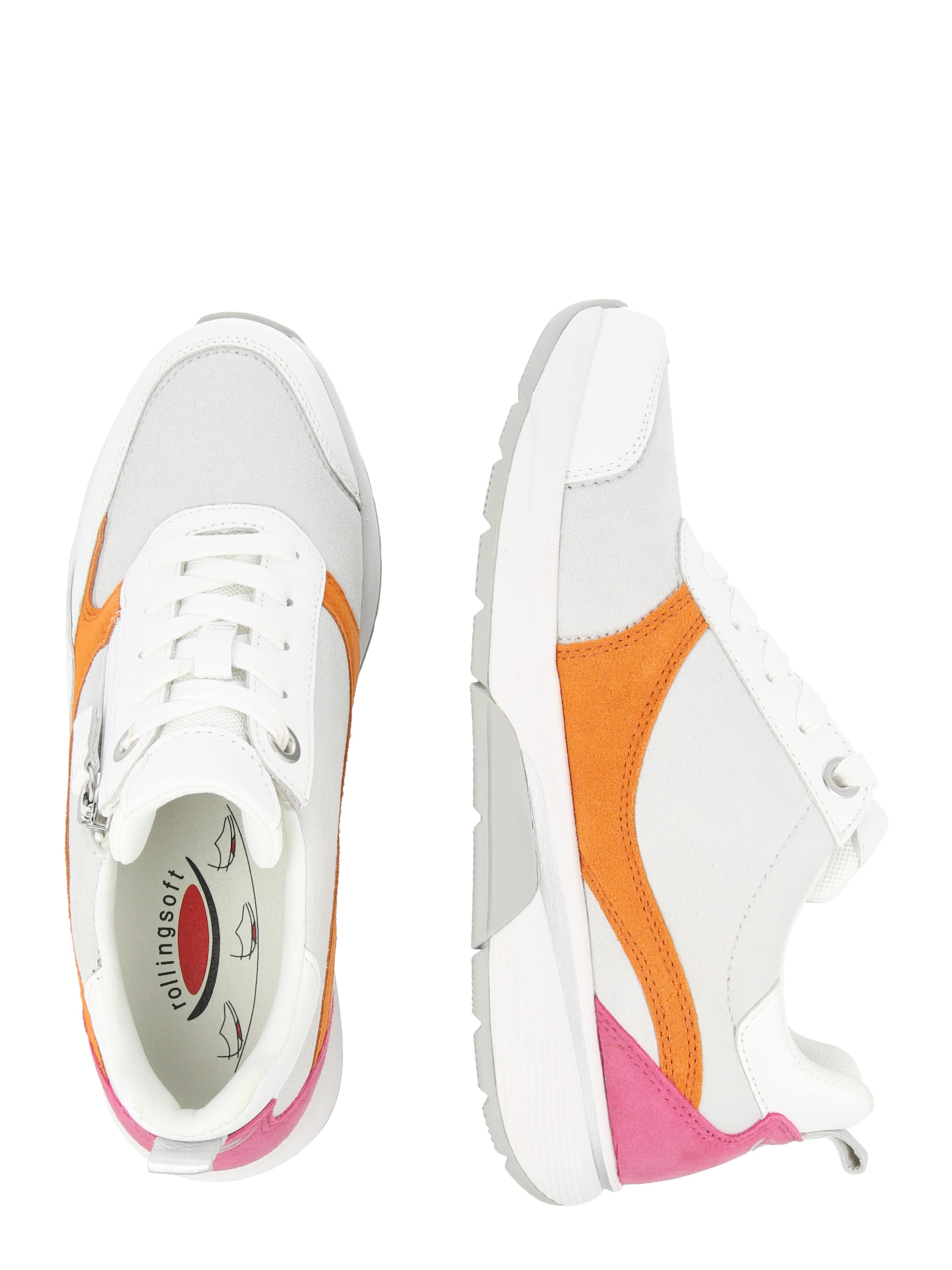 GABOR Låg sneaker i vit: sida