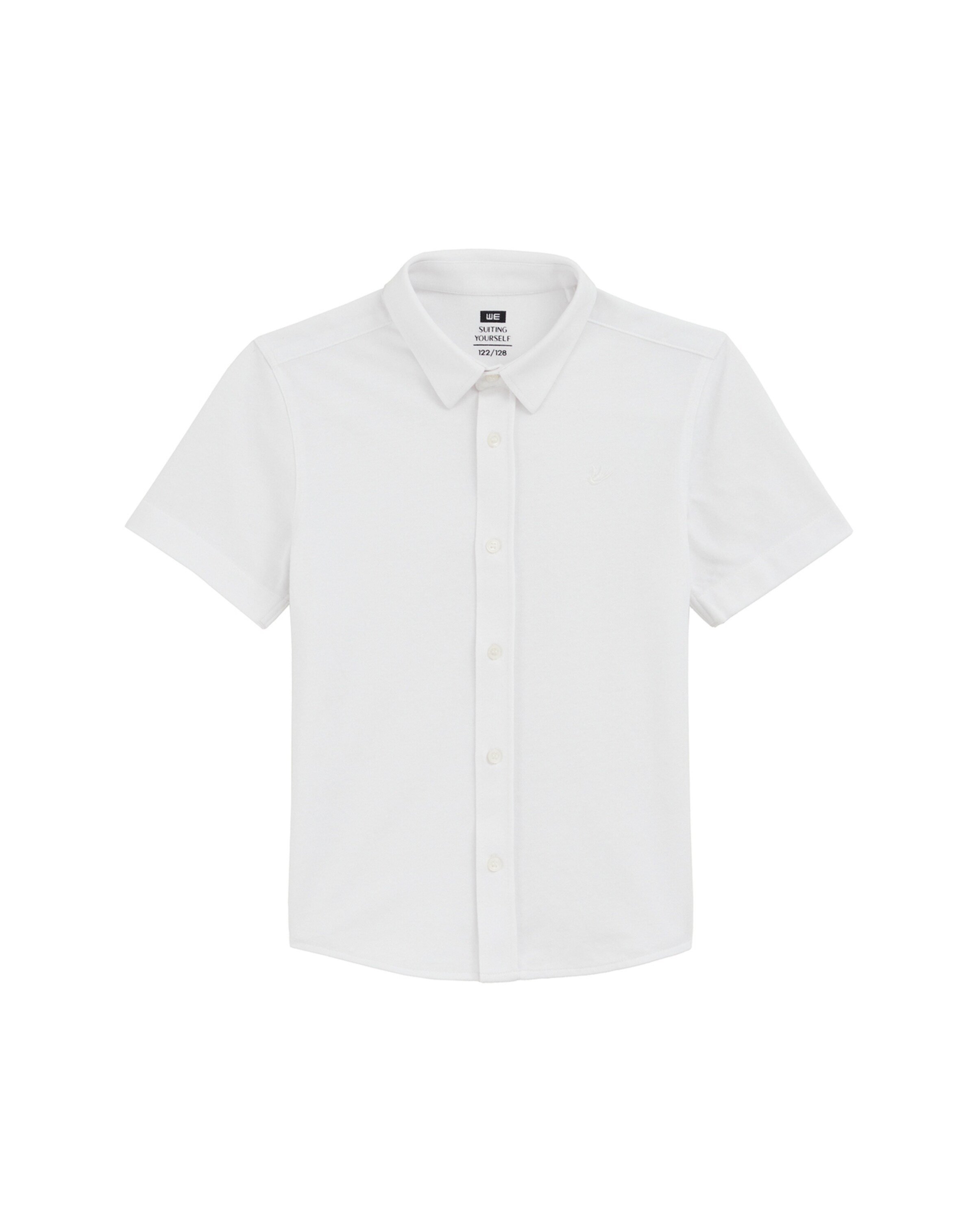 WE Fashion Regularny krój Koszula w kolorze biały: przód