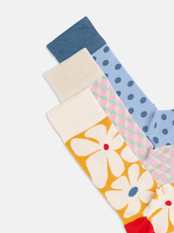 DillySocks Sokken 'Flower Mood' in Beige