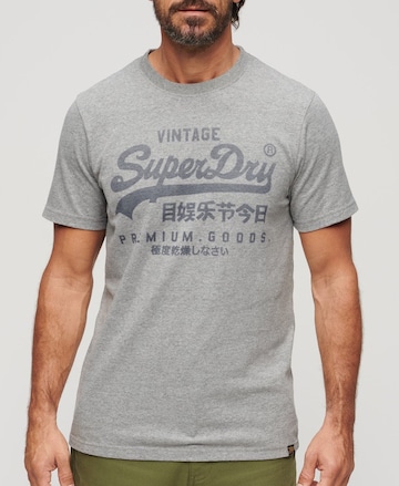 T-Shirt Superdry en gris : devant