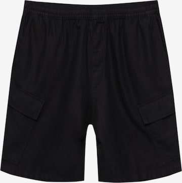 Pull&Bear Wide Leg Shorts in Schwarz: predná strana