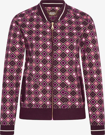 Veste mi-saison 'Paradise's Love' 4funkyflavours en violet : devant