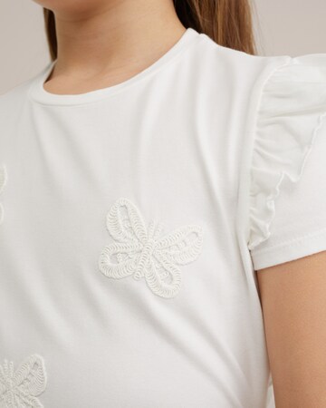 WE Fashion T-shirt i vit