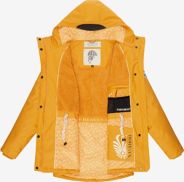 NAVAHOO Weatherproof jacket 'Ocean Heart' in Yellow
