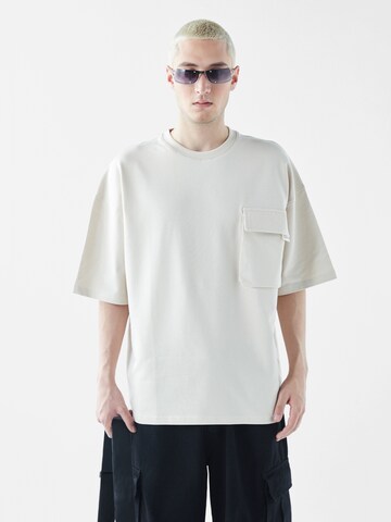 T-Shirt 'Elderflower' VAMOS CLO en gris : devant