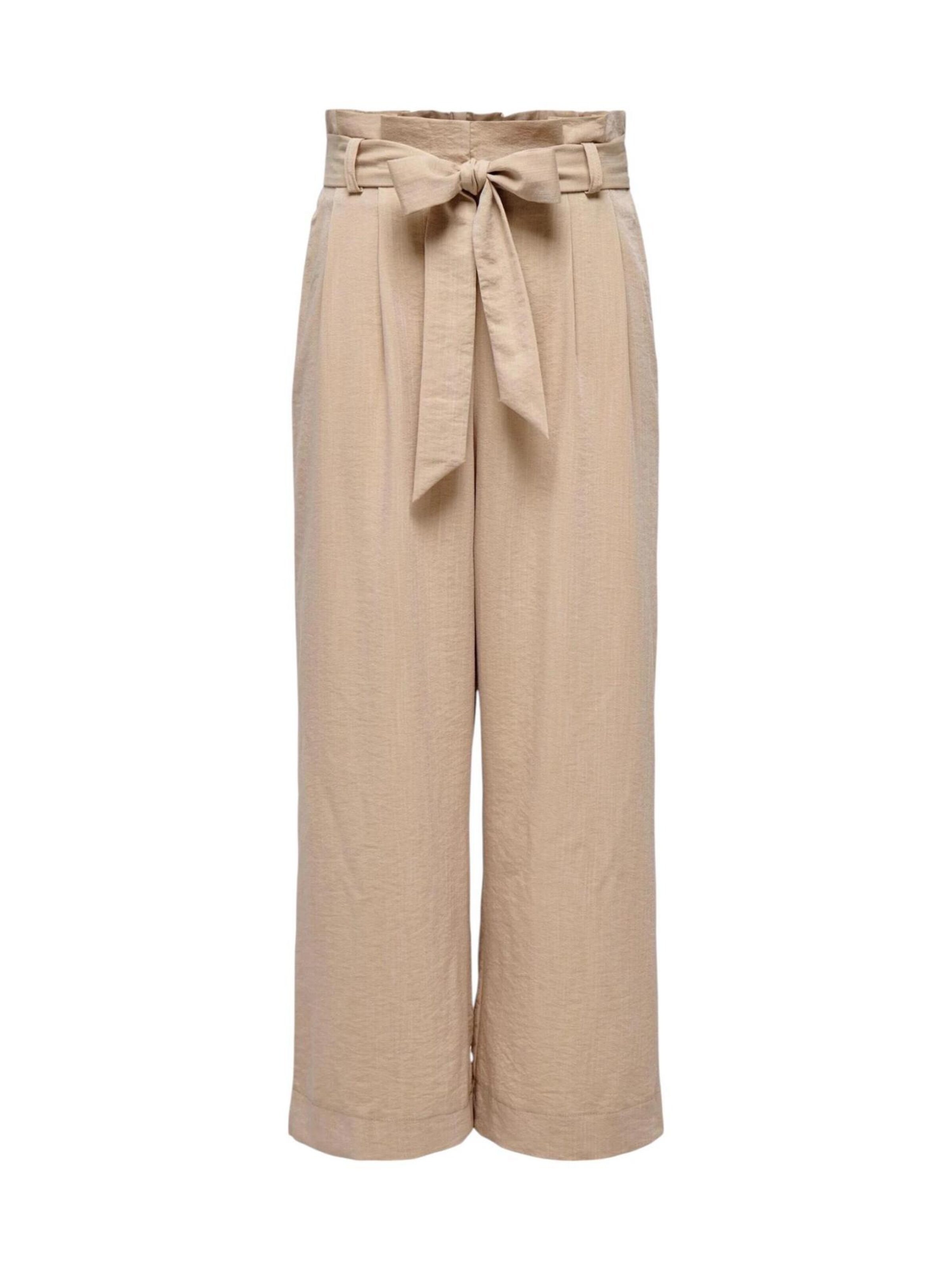 Pantaloni 'Onlmarsa Solid Paperbag Wvn Noos 15269628' di ONLY in beige: frontale