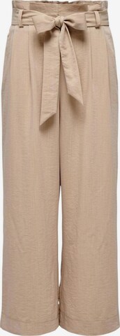 Pantaloni 'Onlmarsa Solid Paperbag Wvn Noos 15269628' di ONLY in beige: frontale