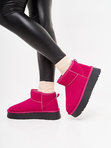 CESARE GASPARI Boots in Pink: predná strana