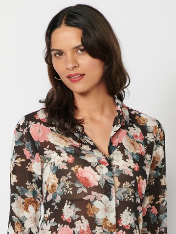 KOROSHI Blouse in Zwart