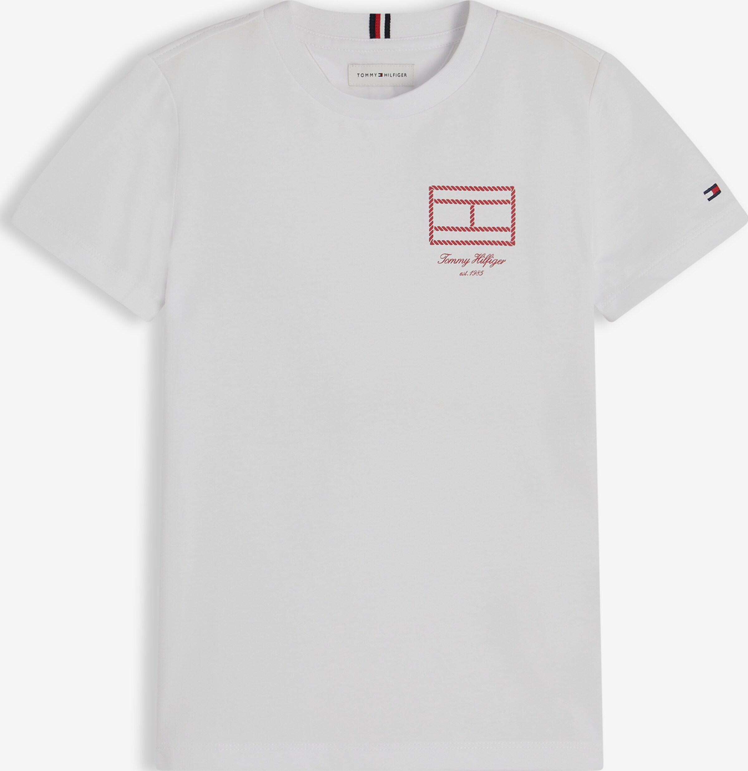 TOMMY HILFIGER Tricou 'Outline Flag Logo'