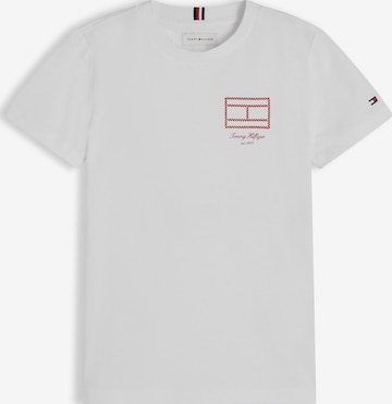 TOMMY HILFIGER Koszulka 'OUTLINE' w kolorze biały: przód