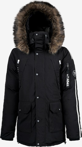 trueprodigy Winter Jacket ' Bruce ' in Black: front