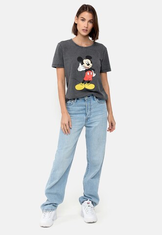 Recovered Shirt 'Mickey Mouse Phone' in Grijs