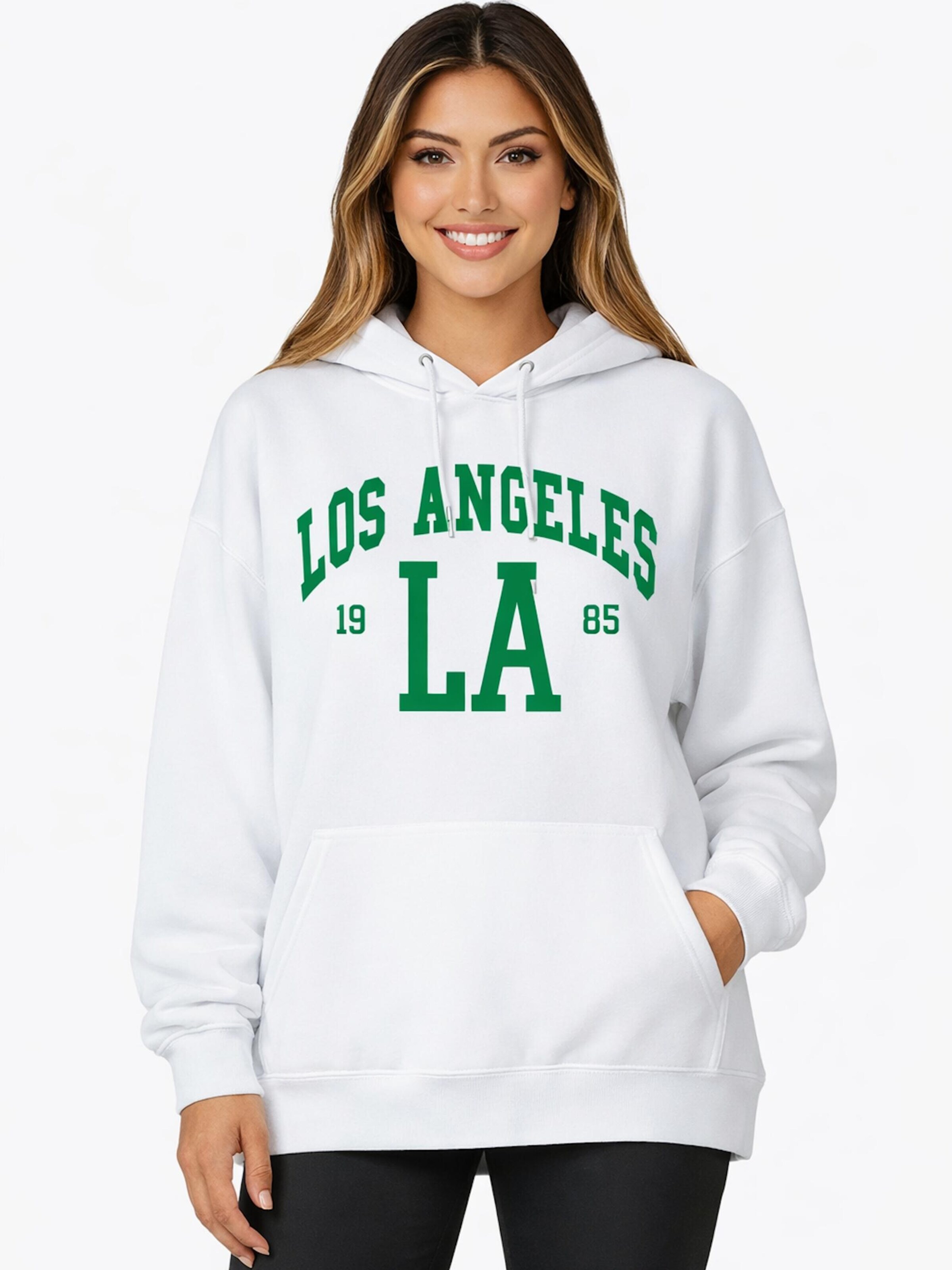 Worldclassca Oversized Sweater in White: front