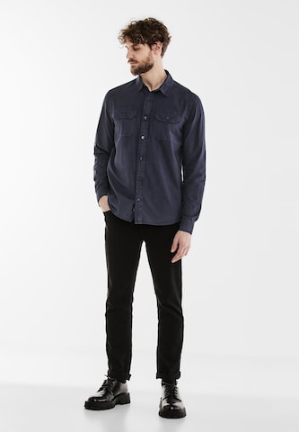 Street One MEN Regular Fit Hemd in Blau