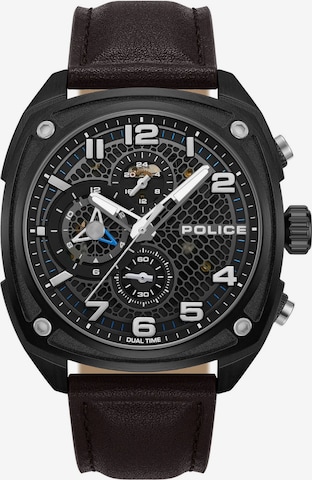 POLICE Analog watch ' Portland ' in Black: front